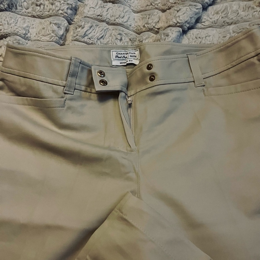 Charter Club Straight-Leg Pants in Light Beige - Picture 11 of 13